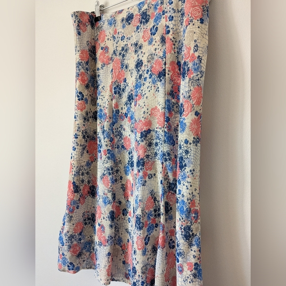 Pastel Country Core Kawaii A line Flippy Midi Skirt | Honour & Millburn  Size 16 - Picture 8 of 8